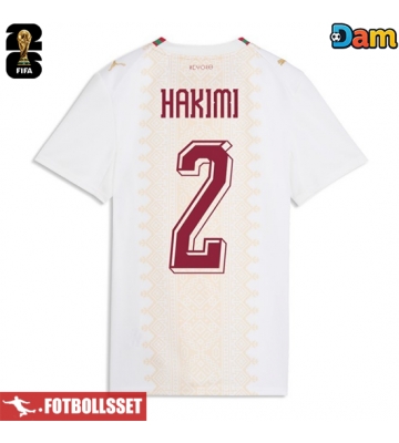 Marocko Achraf Hakimi #2 Bortatröja Dam VM 2026 Kortärmad